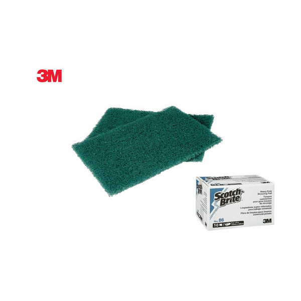 3M Scotch-Brite™ 86 Fibra Verde para trabalhos pesados