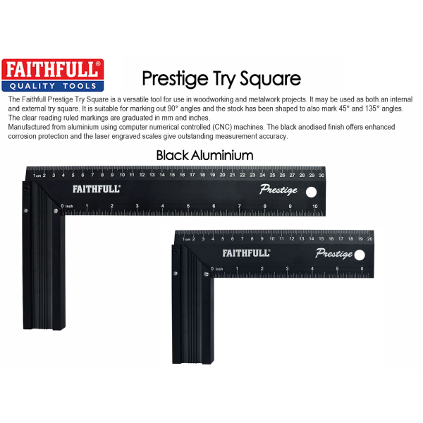 Faithfull Prestige Esquadro de Carpinteiro e Serralheiro