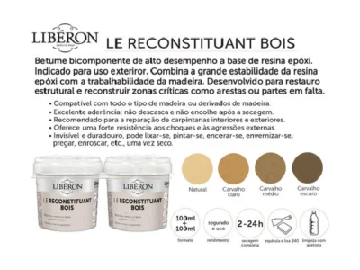 Liberon Betume Epóxi de Alto Desempenho para Madeira