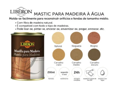 Liberon Betume Mastic para Madeira 200ml