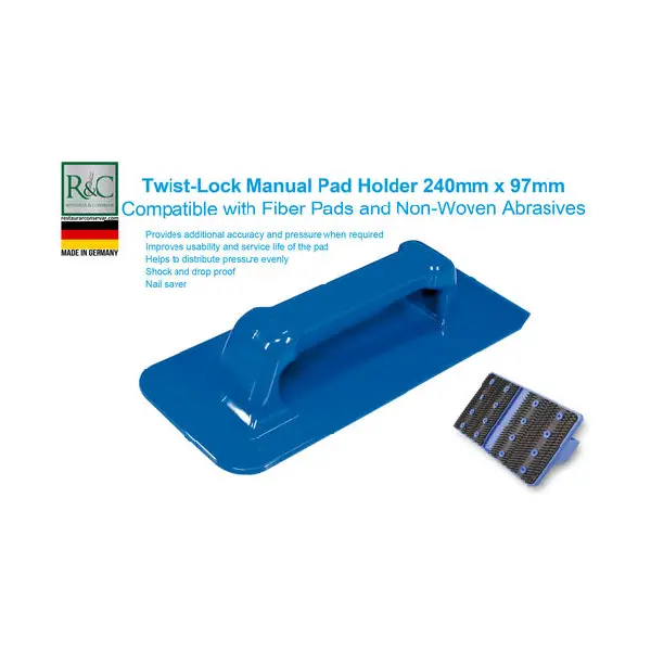 Twist-Lock Suporte Manual para Efregão de Fibra e Abrasivos Não-Tecido