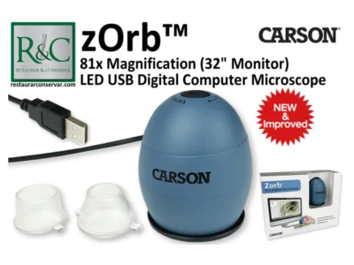 Carson zOrb LED USB 81x Microscópio Digital