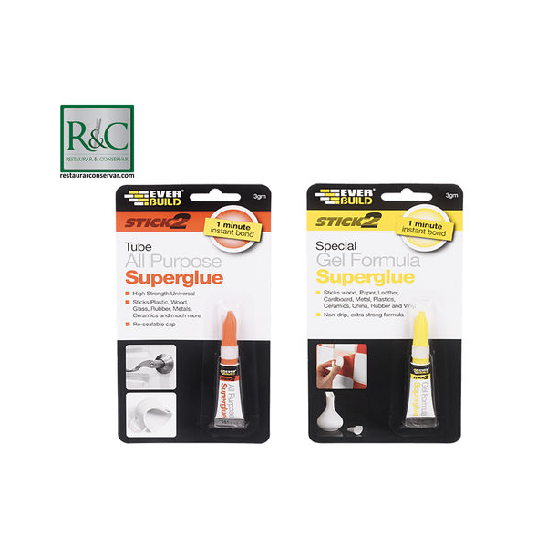 Everbuild Stick 2 Adesivo Super Cola de Cianoacrilato 3gr