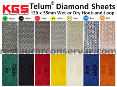 KGS Folhas Diamantadas 130mm x 55mm fixação gancho e argola
