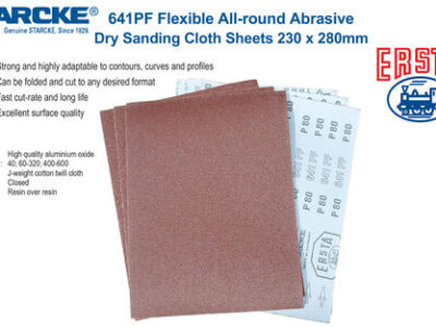 Starcke 641PF Folha Abrasiva em tela flexível 230 x 280mm